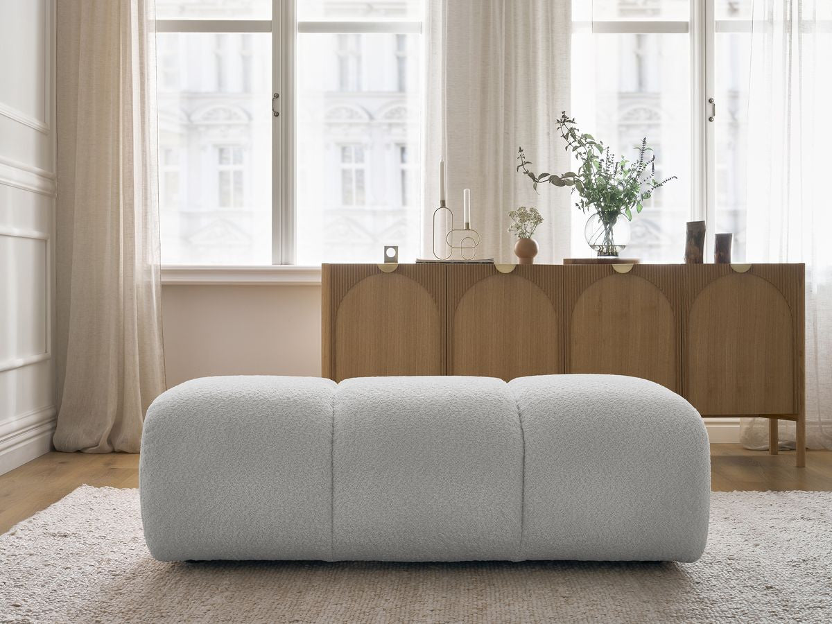Pouf PAMIRA tissu bouclette