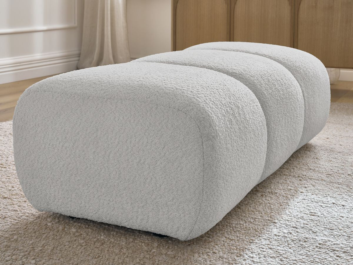 Pouf PAMIRA tissu bouclette
