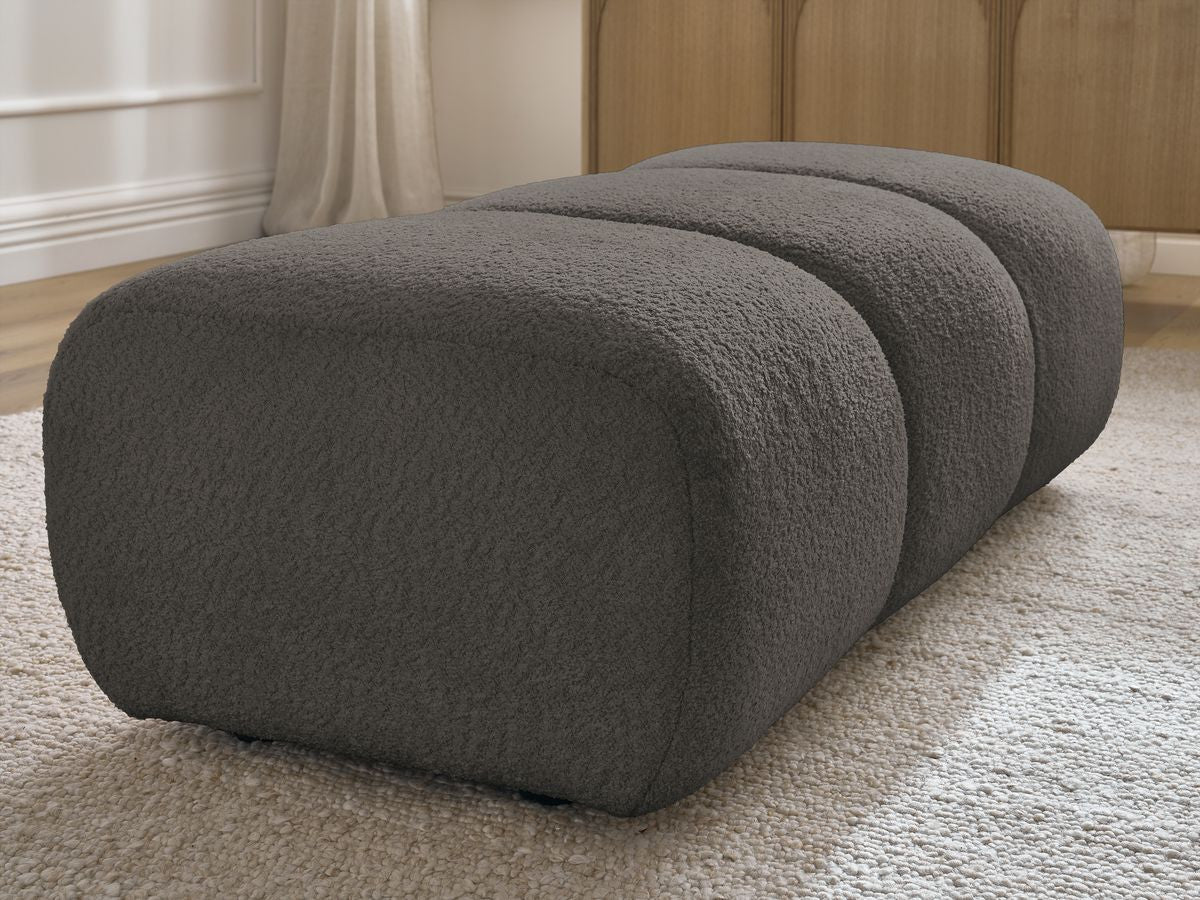 Pouf PAMIRA tissu bouclette