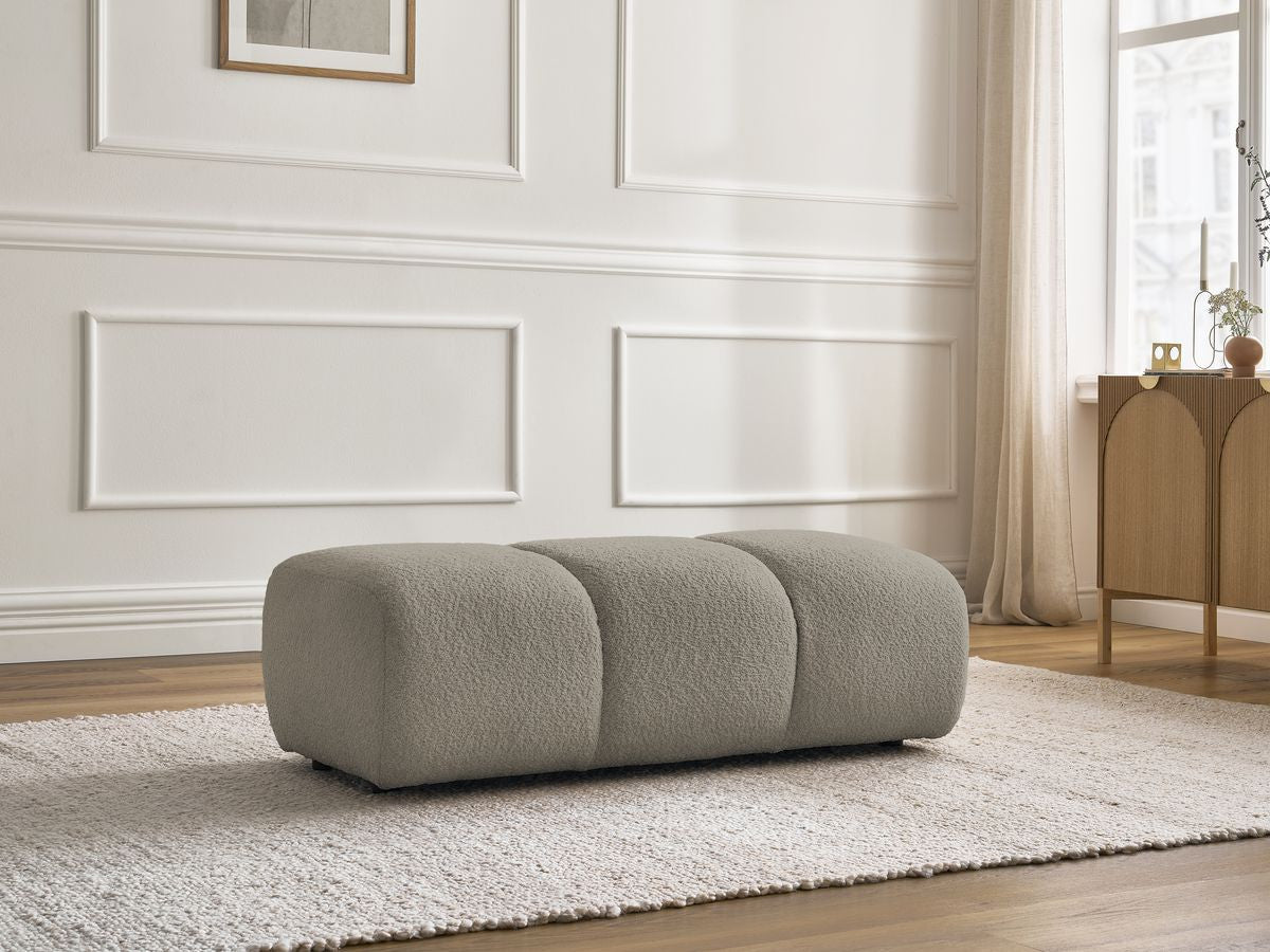 Pouf PAMIRA tissu bouclette