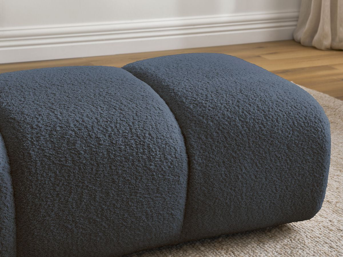 Pouf PAMIRA tissu bouclette