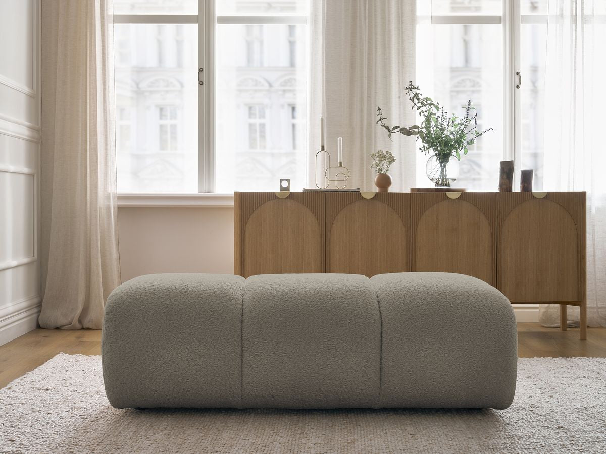 Pouf PAMIRA tissu bouclette