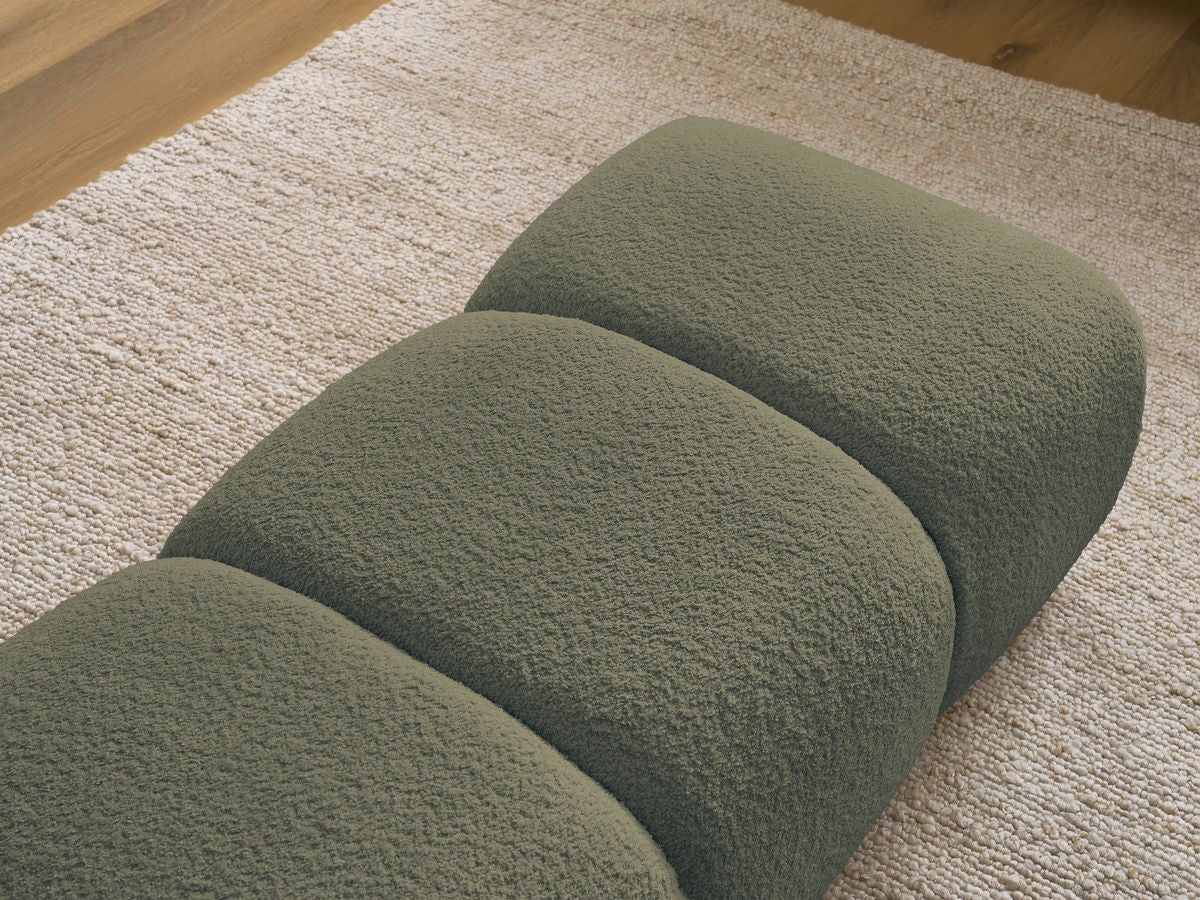 Pouf PAMIRA tissu bouclette