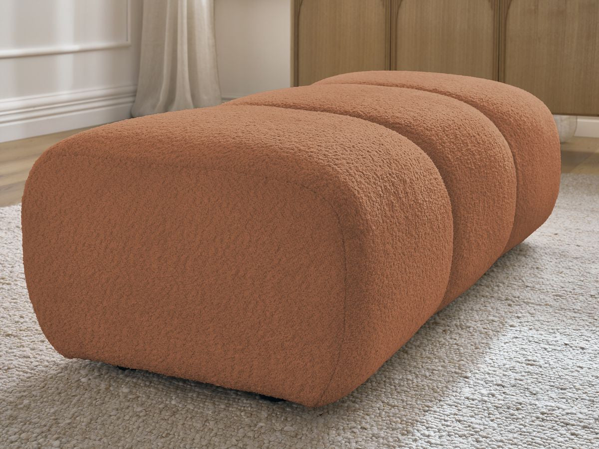 Pouf PAMIRA tissu bouclette