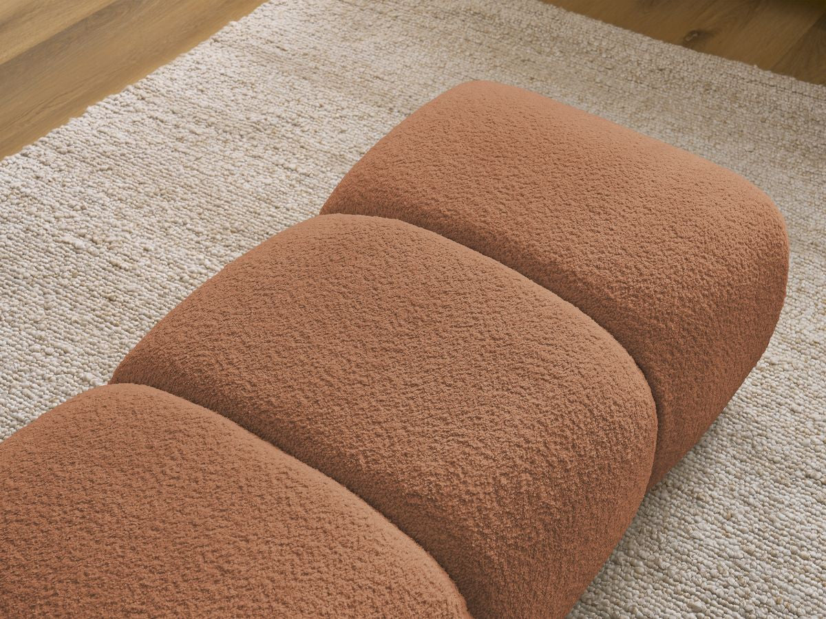 Pouf PAMIRA tissu bouclette