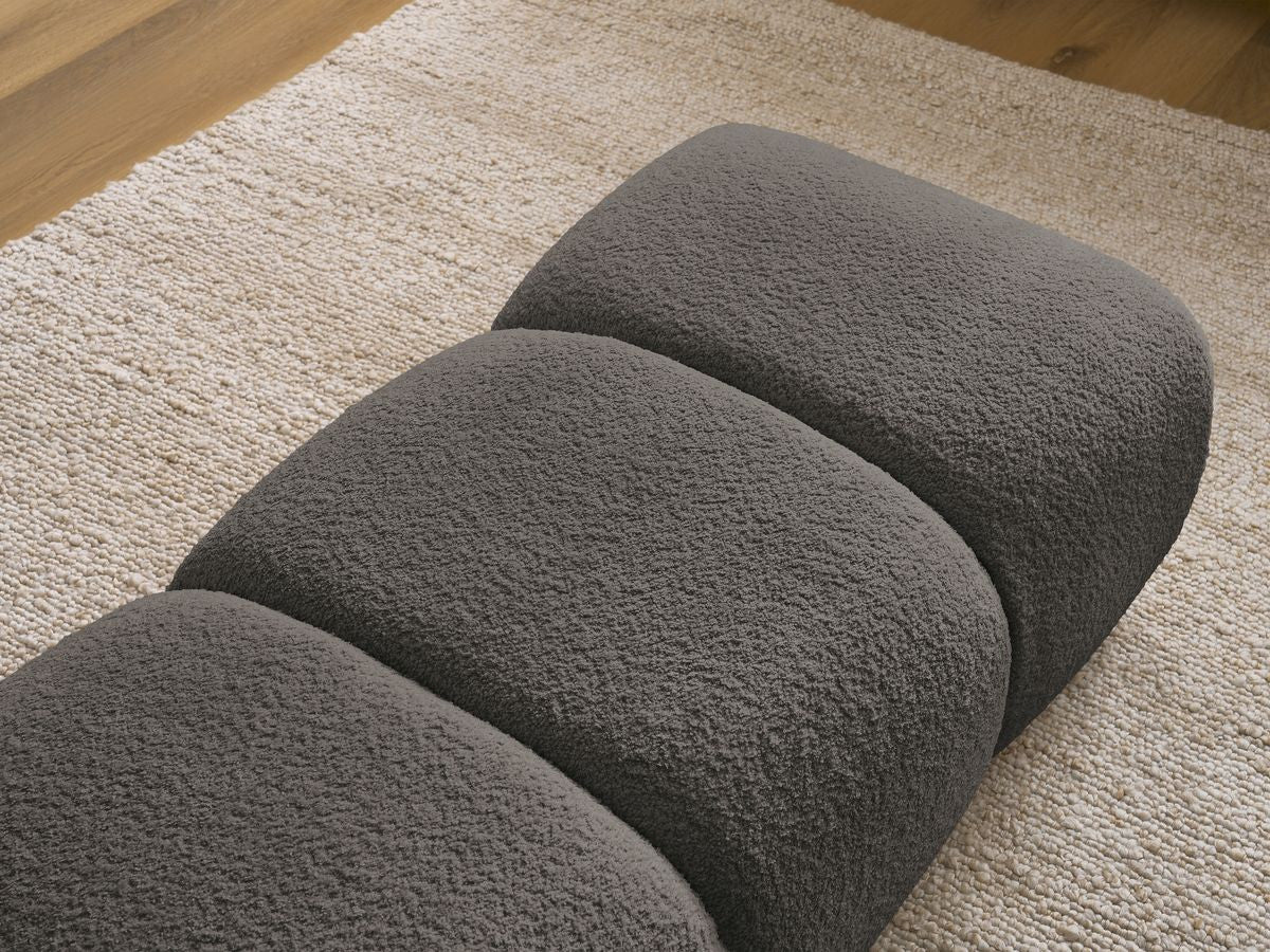 Pouf PAMIRA tissu bouclette