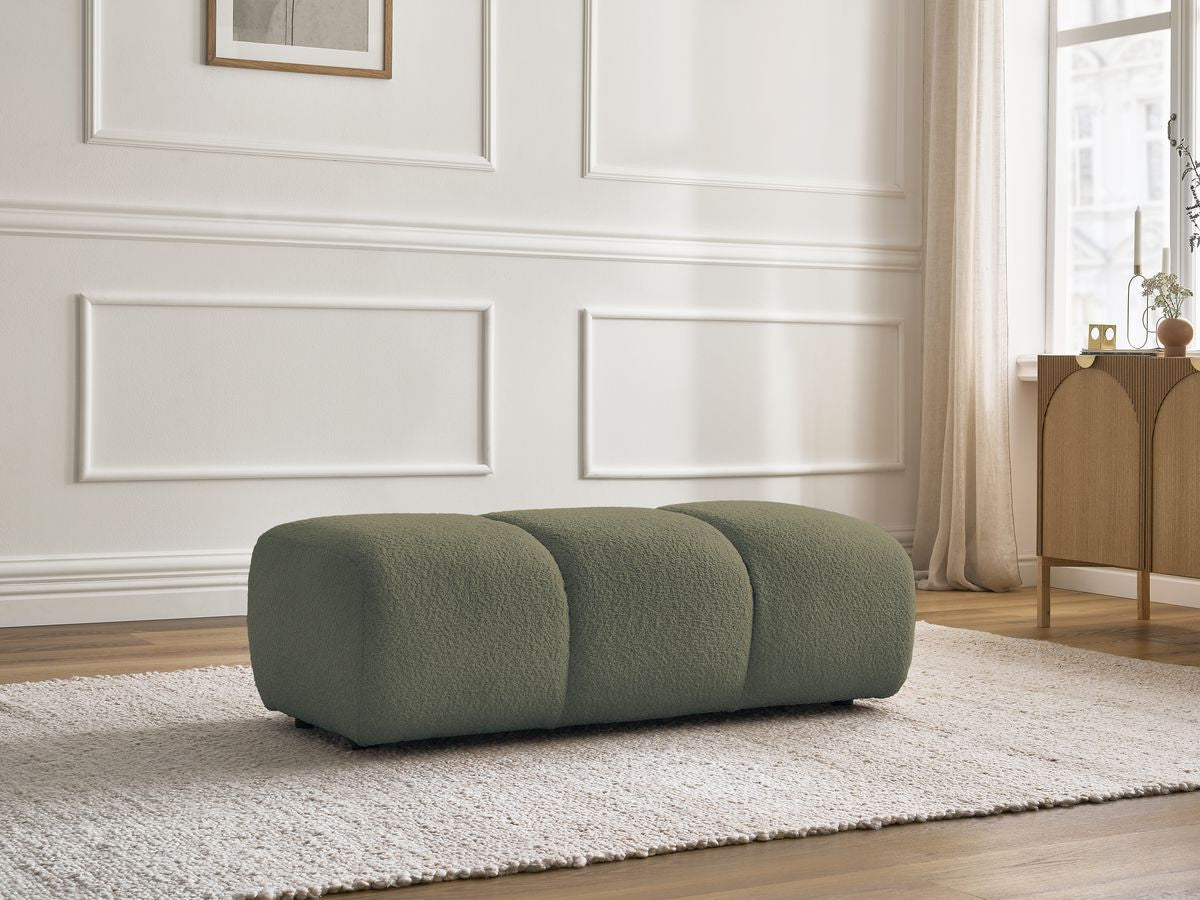Pouf PAMIRA tissu bouclette