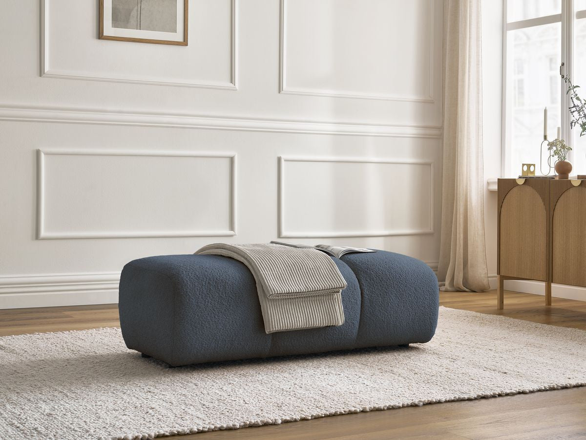 Pouf PAMIRA tissu bouclette