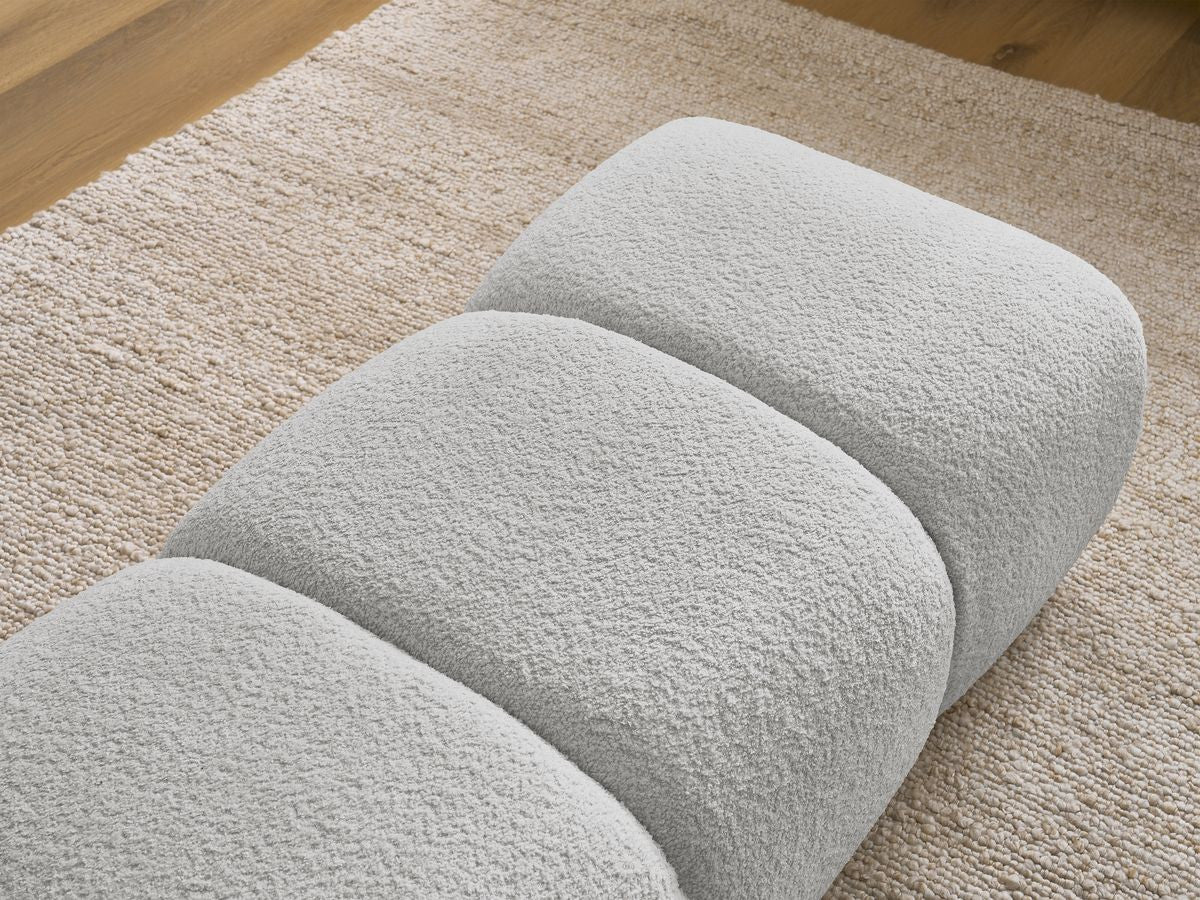 Pouf PAMIRA tissu bouclette