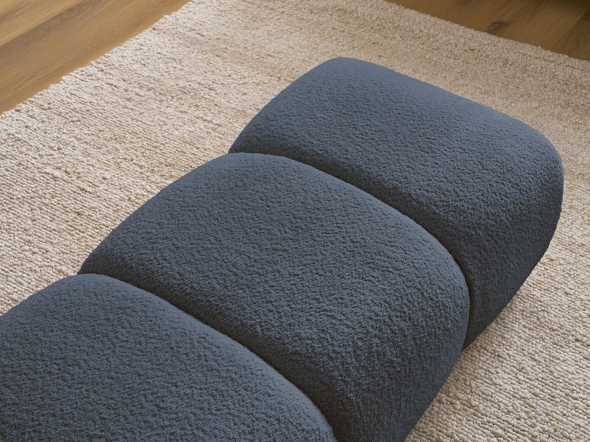 Pouf PAMIRA tissu bouclette