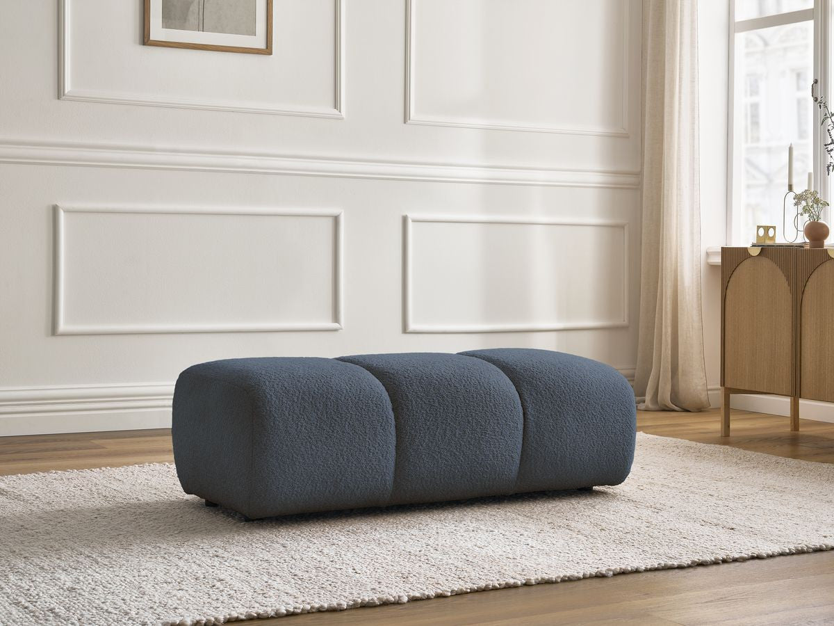 Pouf PAMIRA tissu bouclette