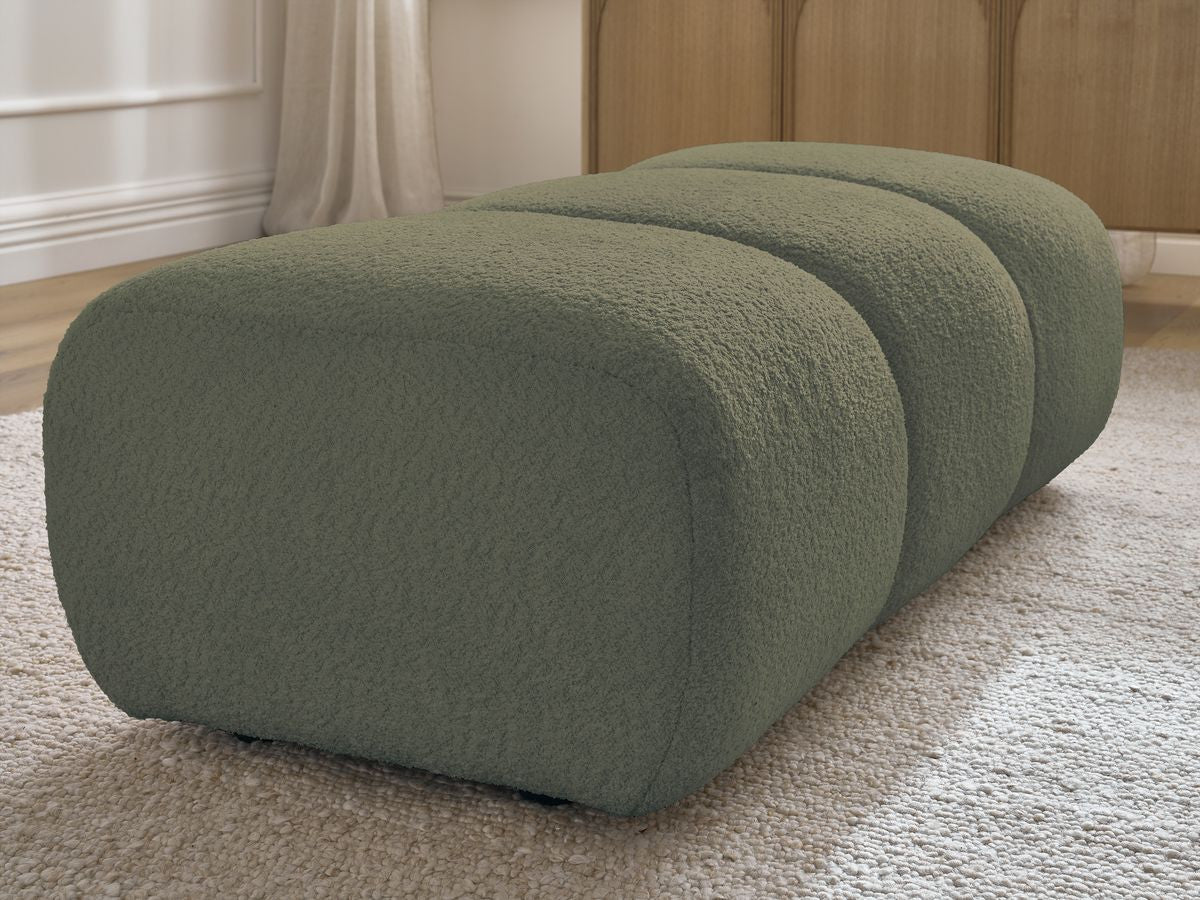 Pouf PAMIRA tissu bouclette