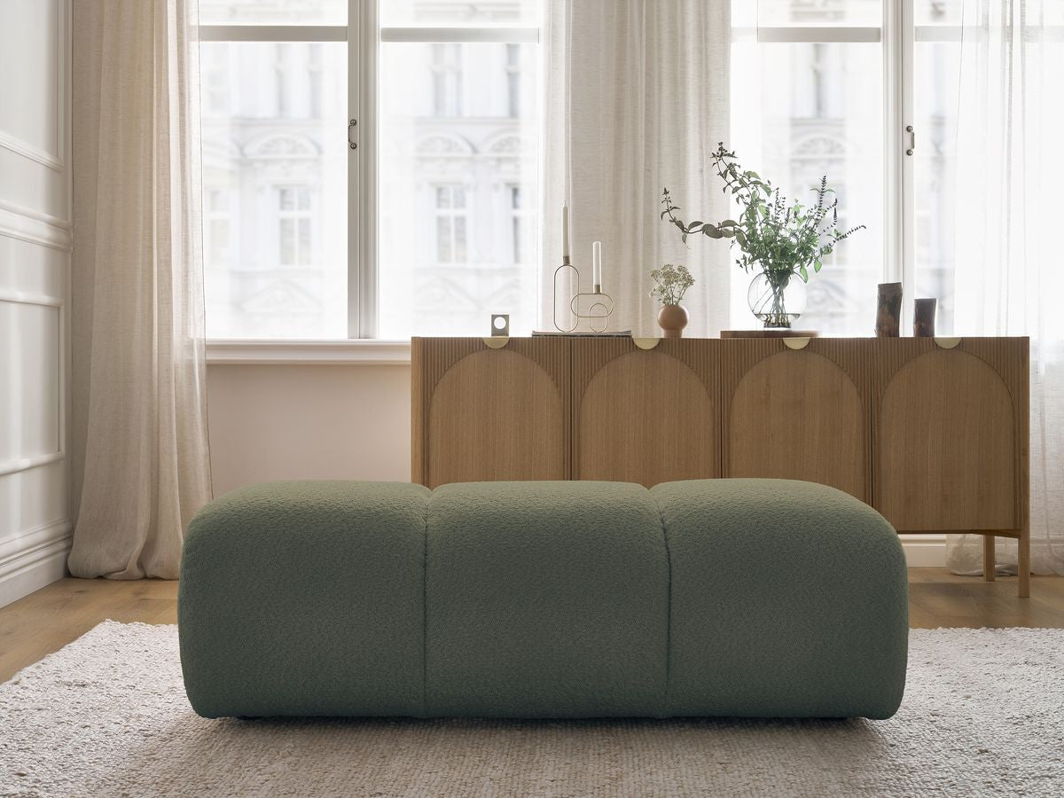 Pouf PAMIRA tissu bouclette