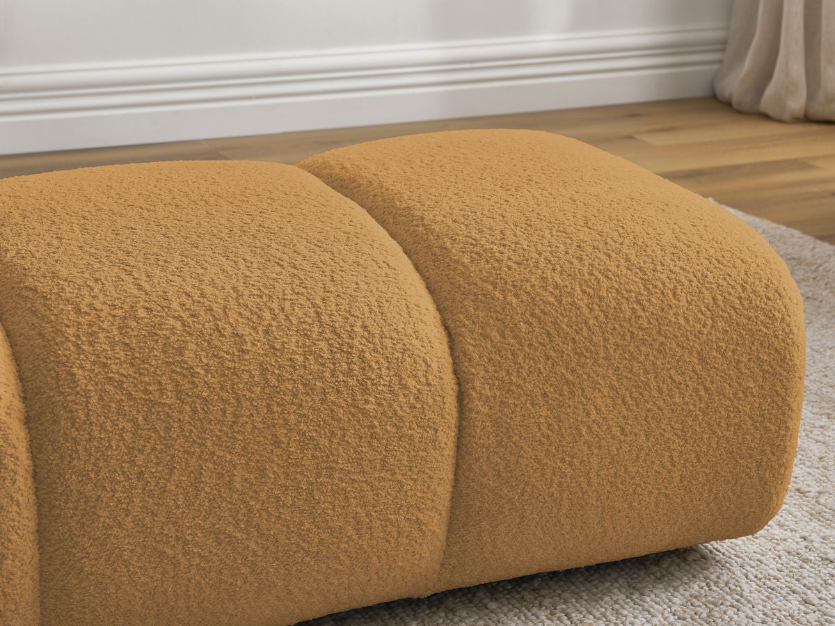 Pouf PAMIRA tissu bouclette