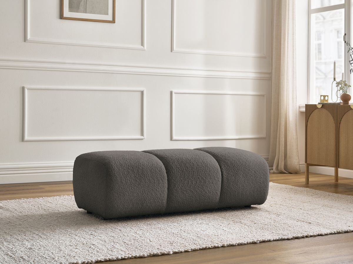 Pouf PAMIRA tissu bouclette