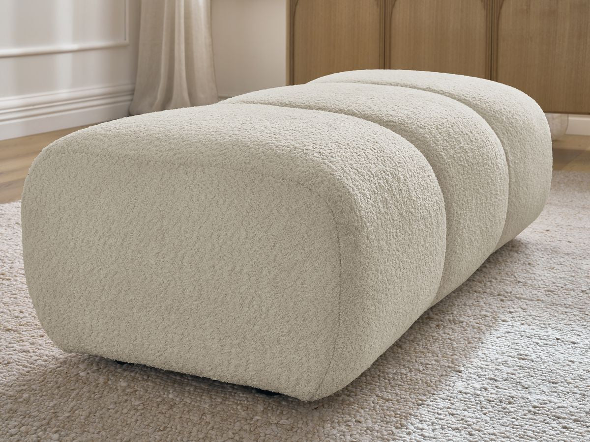 Pouf PAMIRA tissu bouclette