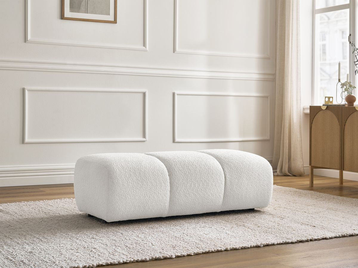 Pouf PAMIRA tissu bouclette