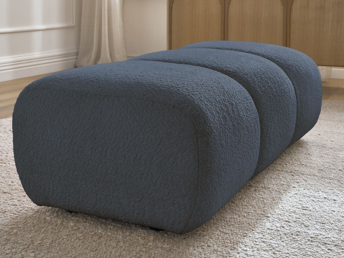 Pouf PAMIRA tissu bouclette