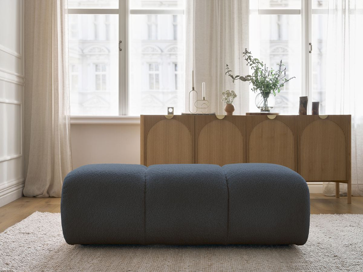 Pouf PAMIRA tissu bouclette