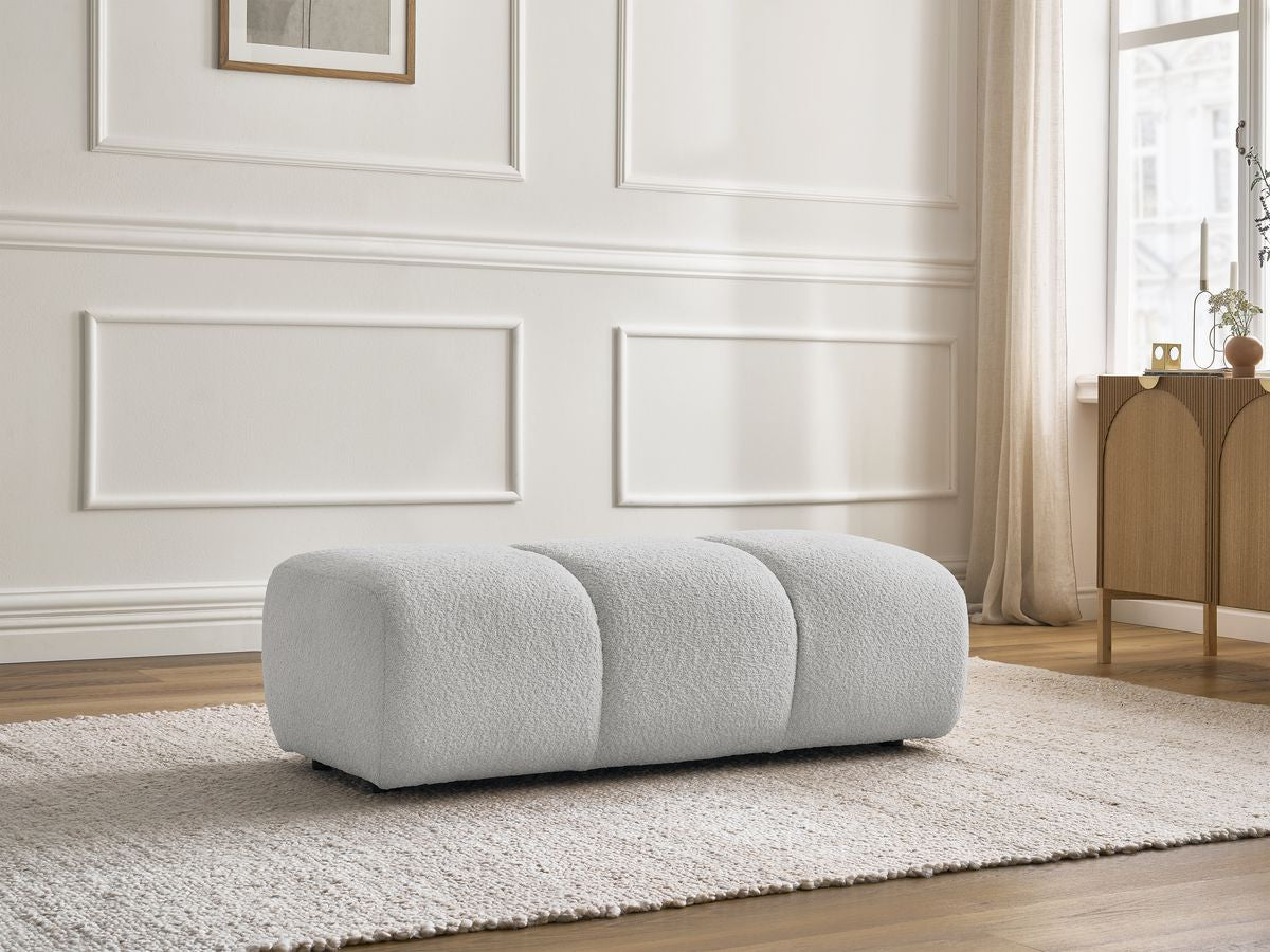 Pouf PAMIRA tissu bouclette