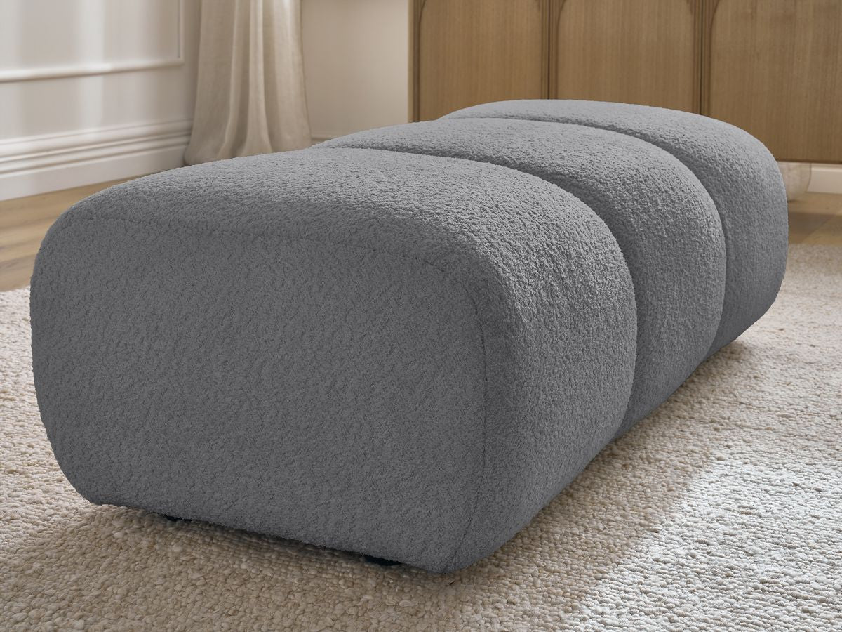 Pouf PAMIRA tissu bouclette