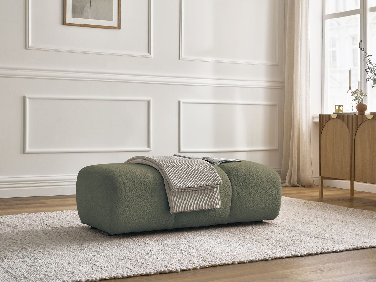Pouf PAMIRA tissu bouclette