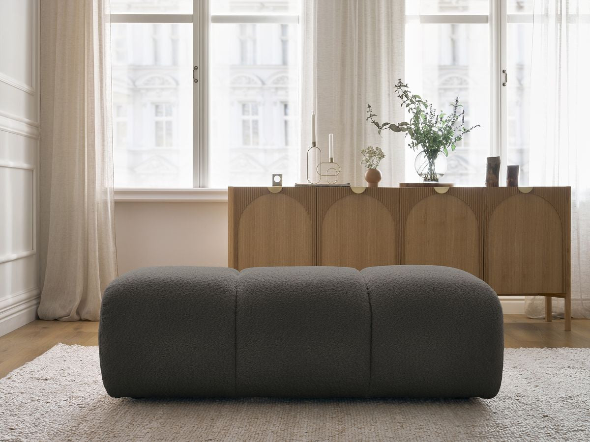 Pouf PAMIRA tissu bouclette