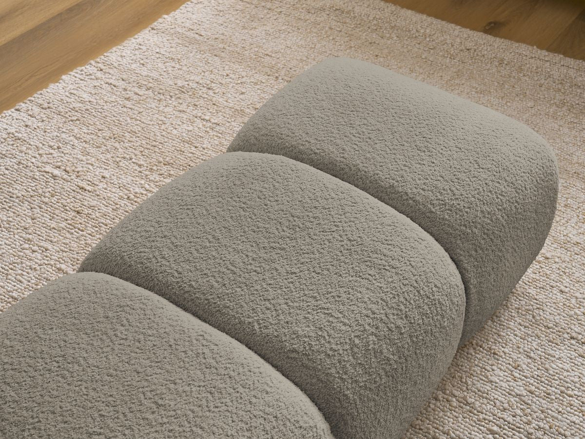 Pouf PAMIRA tissu bouclette