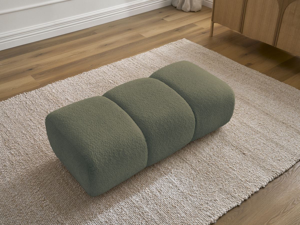 Pouf PAMIRA tissu bouclette