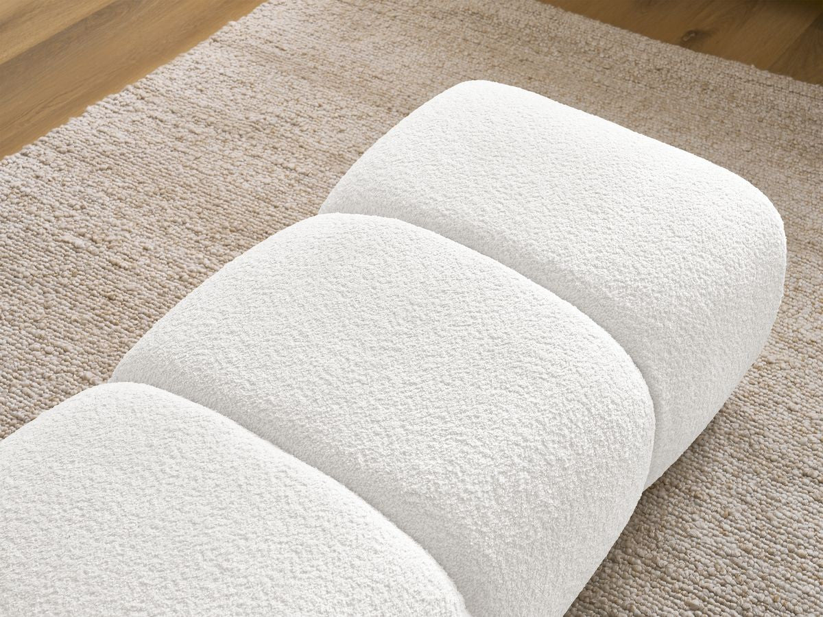 Pouf PAMIRA tissu bouclette