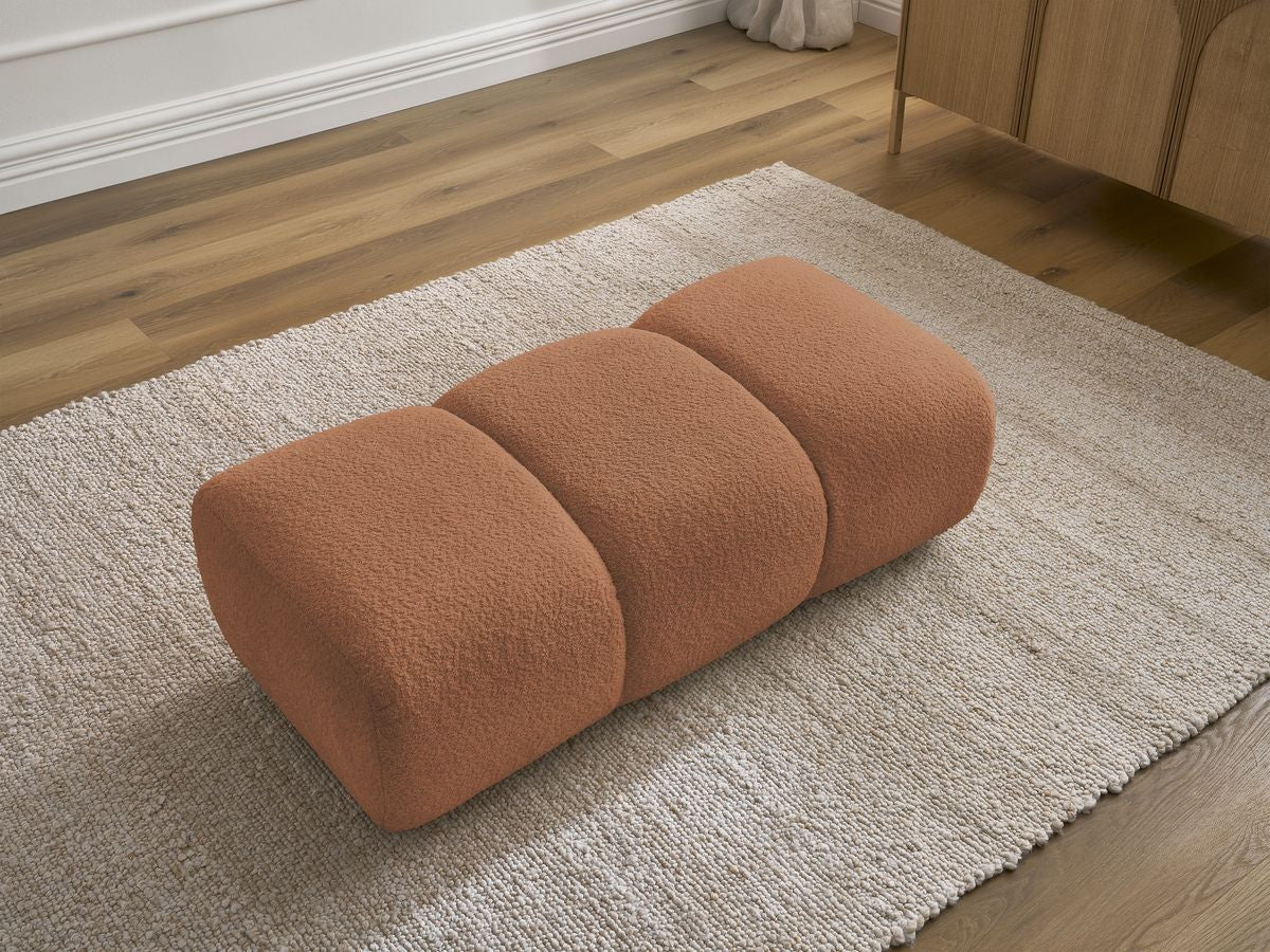 Pouf PAMIRA tissu bouclette
