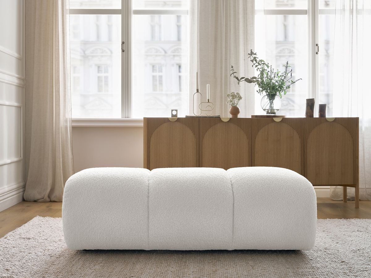 Pouf PAMIRA tissu bouclette