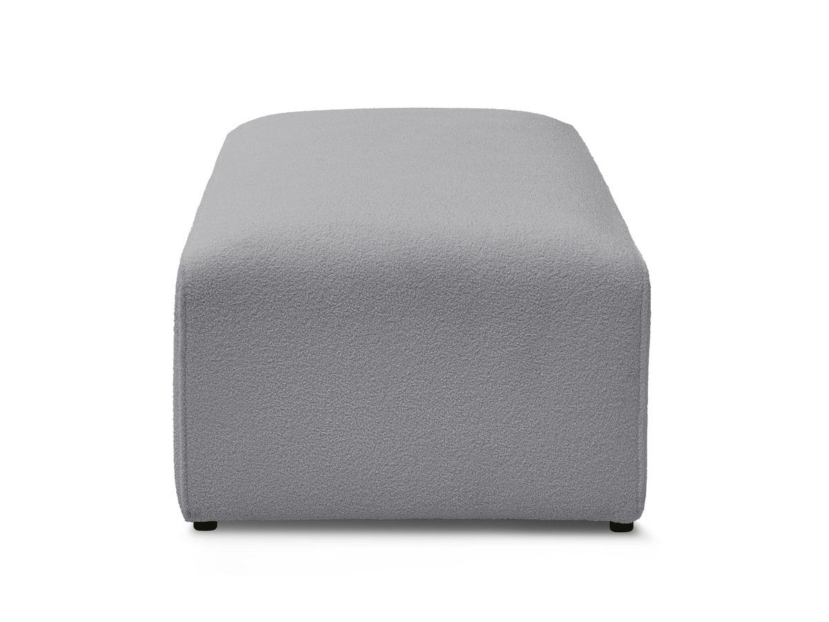 Pouf pour canapé modulable MEGEVE tissu bouclette