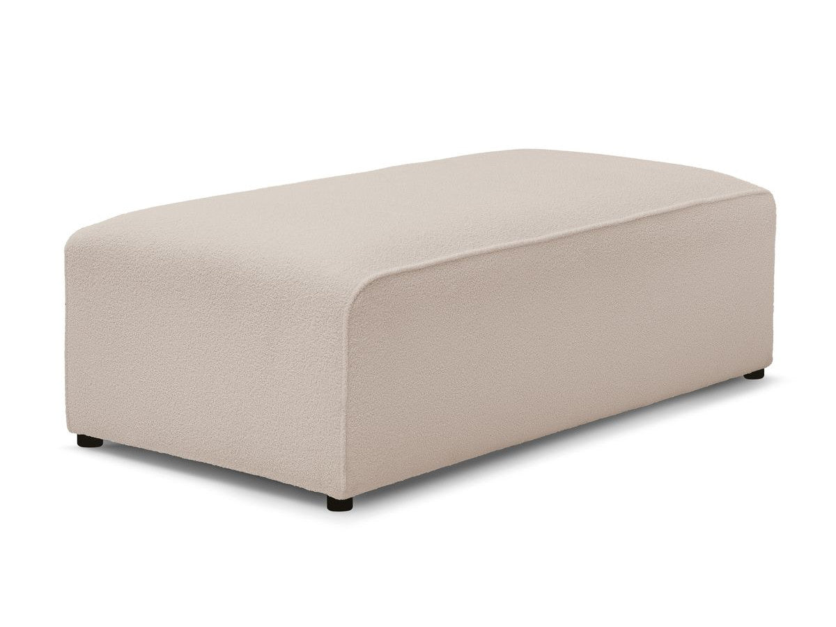 Pouf pour canapé modulable MEGEVE tissu bouclette