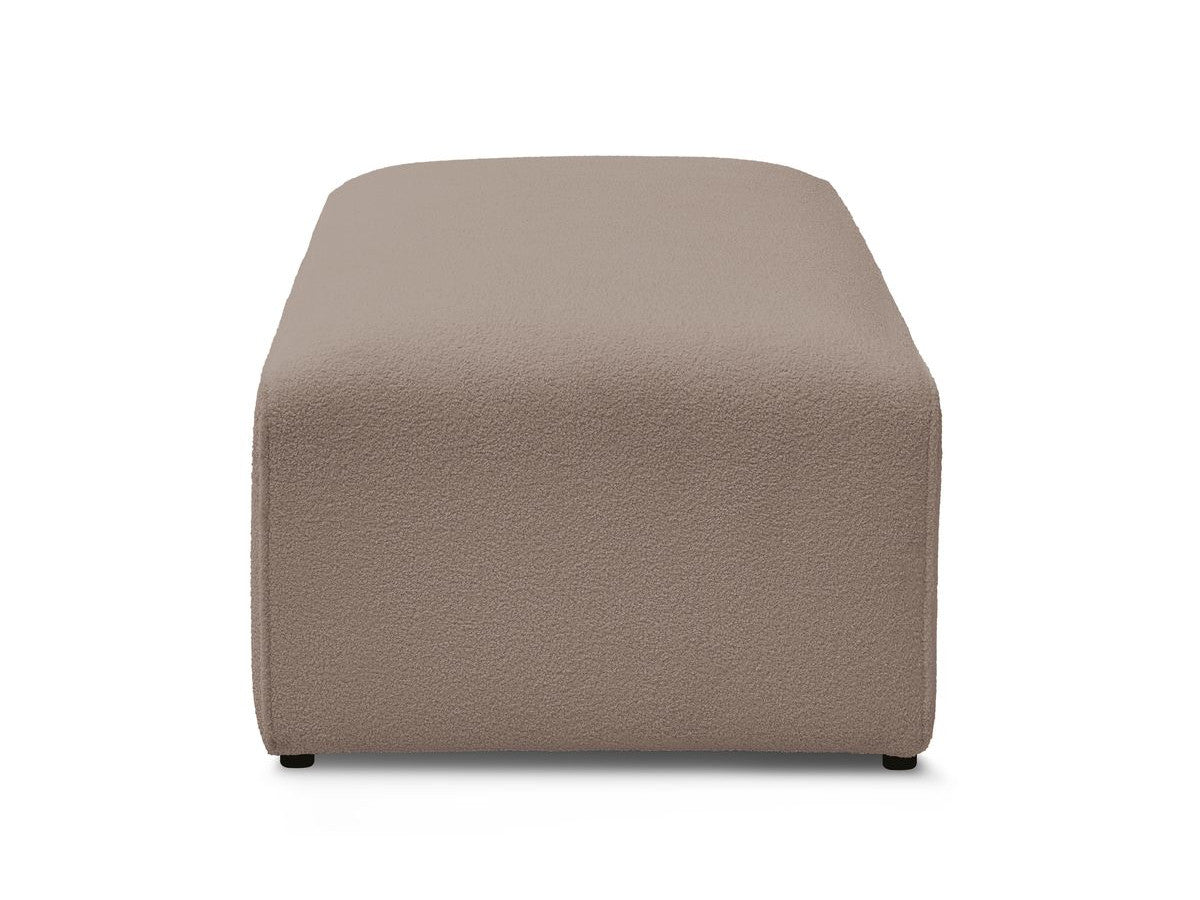 Pouf pour canapé modulable MEGEVE tissu bouclette