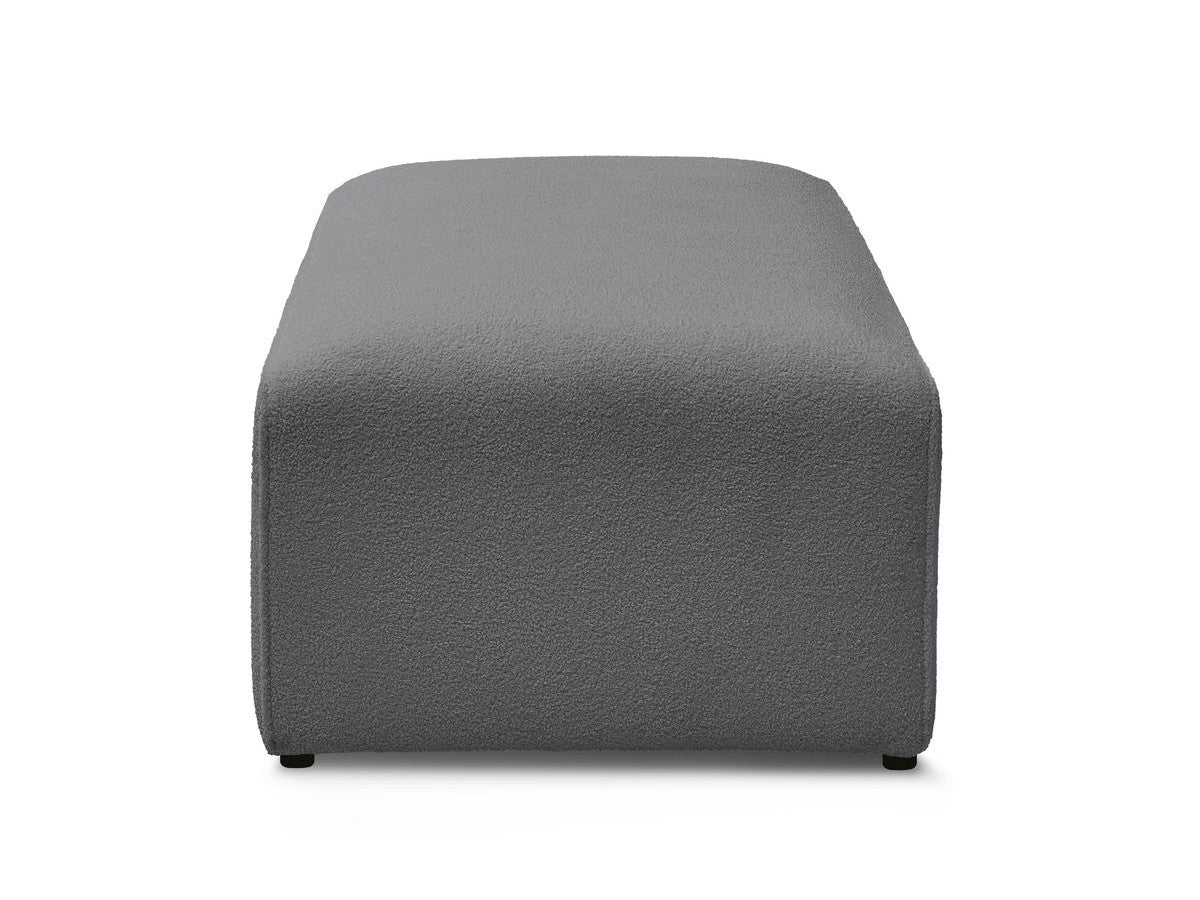 Pouf pour canapé modulable MEGEVE tissu bouclette