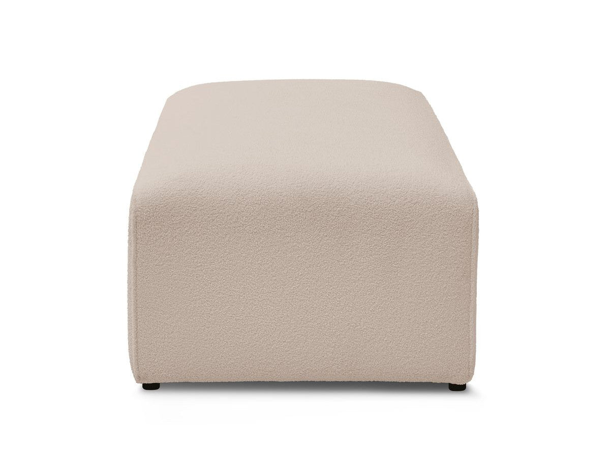 Pouf pour canapé modulable MEGEVE tissu bouclette