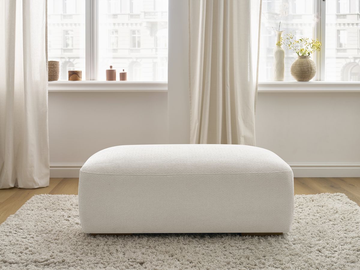 Pouf SIDONIE tissu chiné