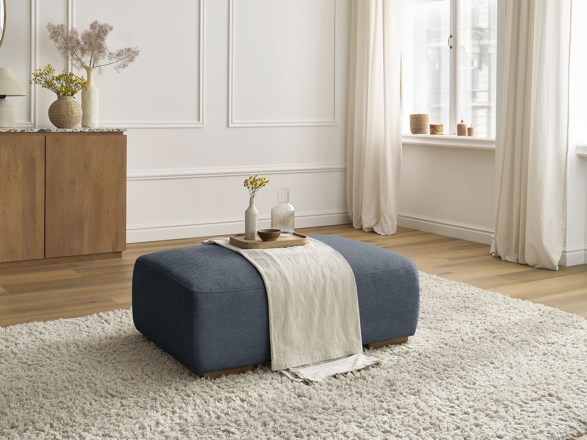 Pouf SIDONIE tissu chiné
