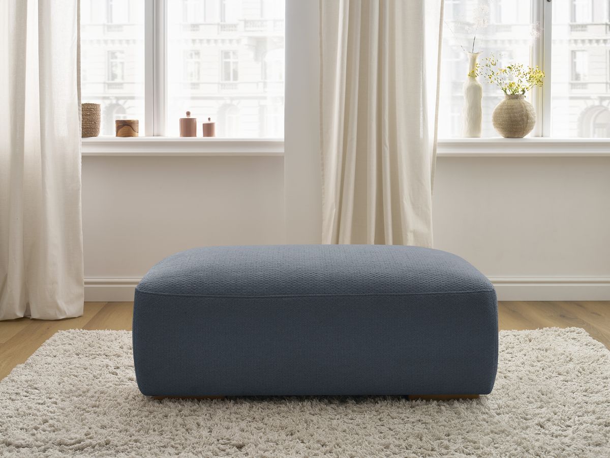 Pouf SIDONIE tissu chiné