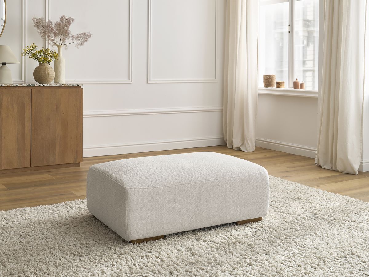 Pouf SIDONIE tissu chiné