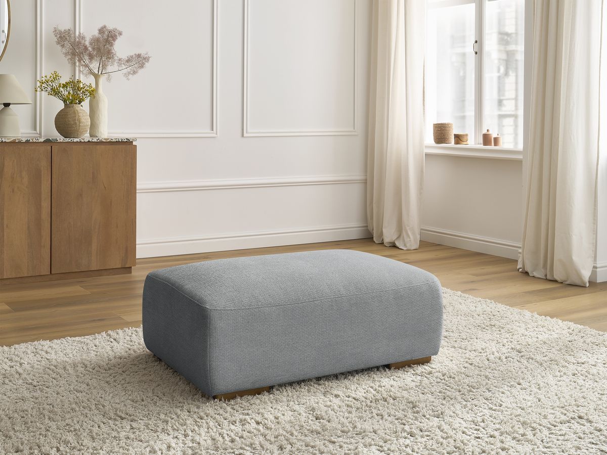 Pouf SIDONIE tissu chiné