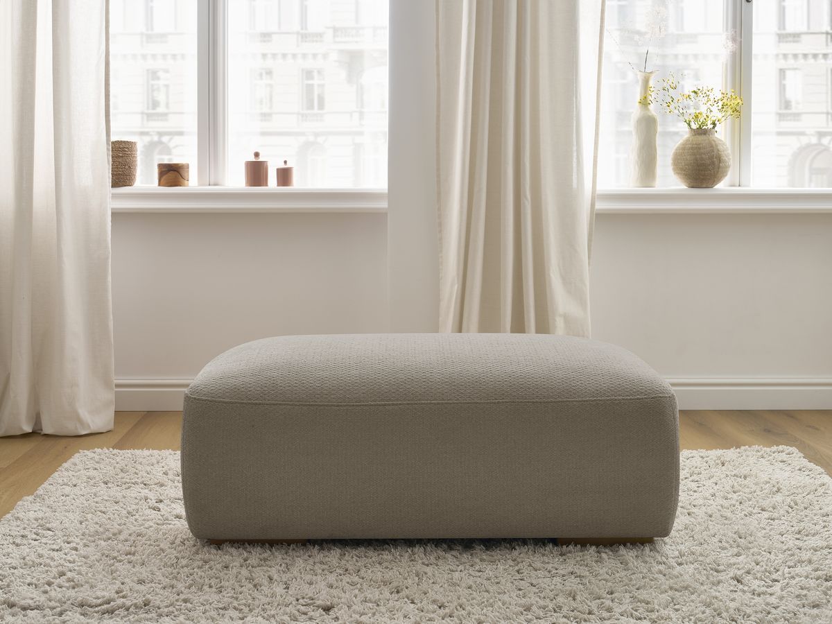 Pouf SIDONIE tissu chiné