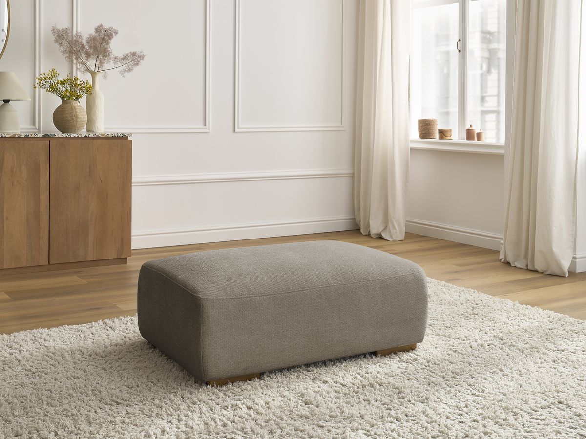 Pouf SIDONIE tissu chiné