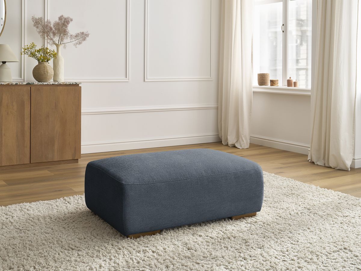 Pouf SIDONIE tissu chiné
