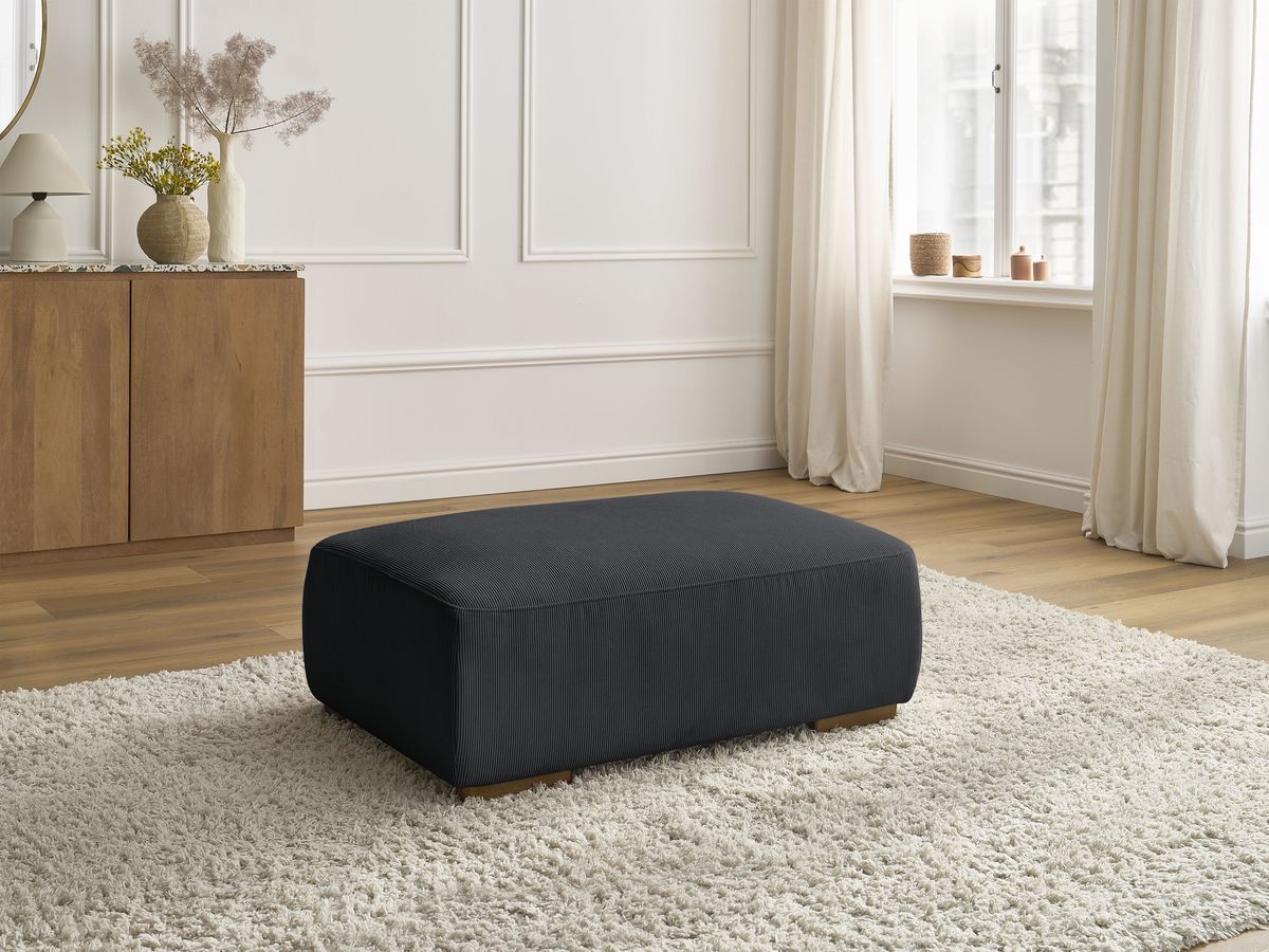 Pouf SIDONIE velours côtelé