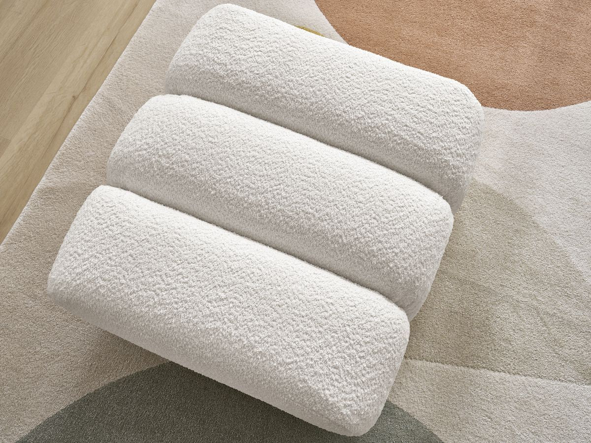 Pouf TALIA tissu bouclette