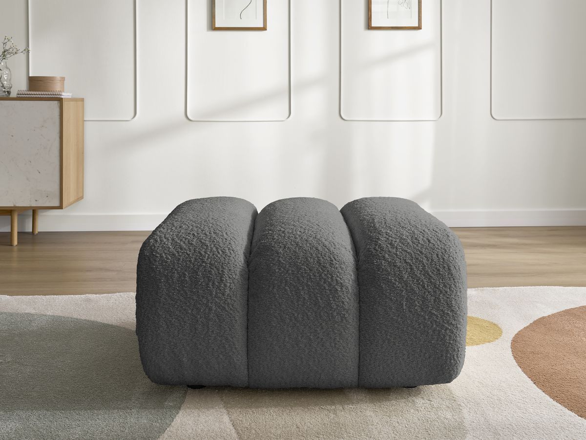 Pouf TALIA tissu bouclette
