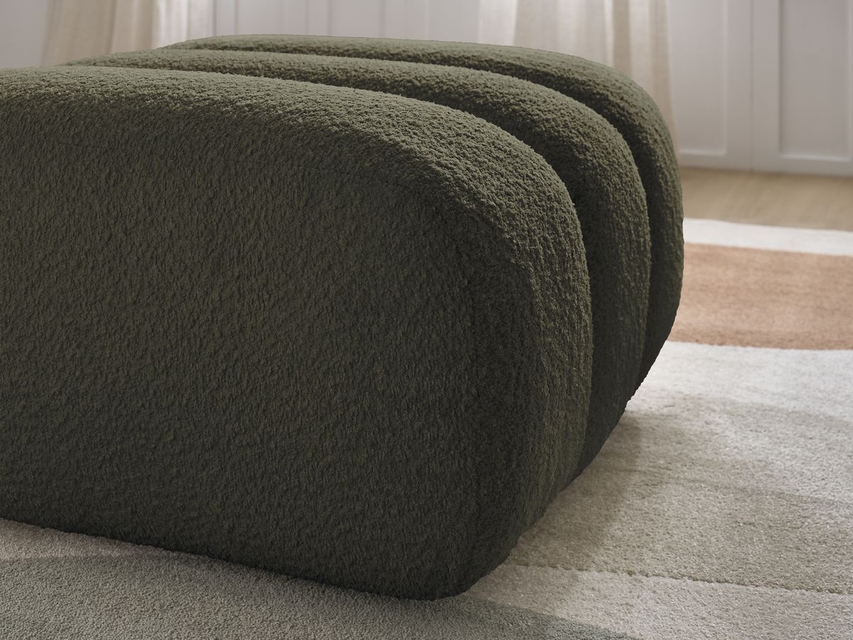 Pouf TALIA tissu bouclette