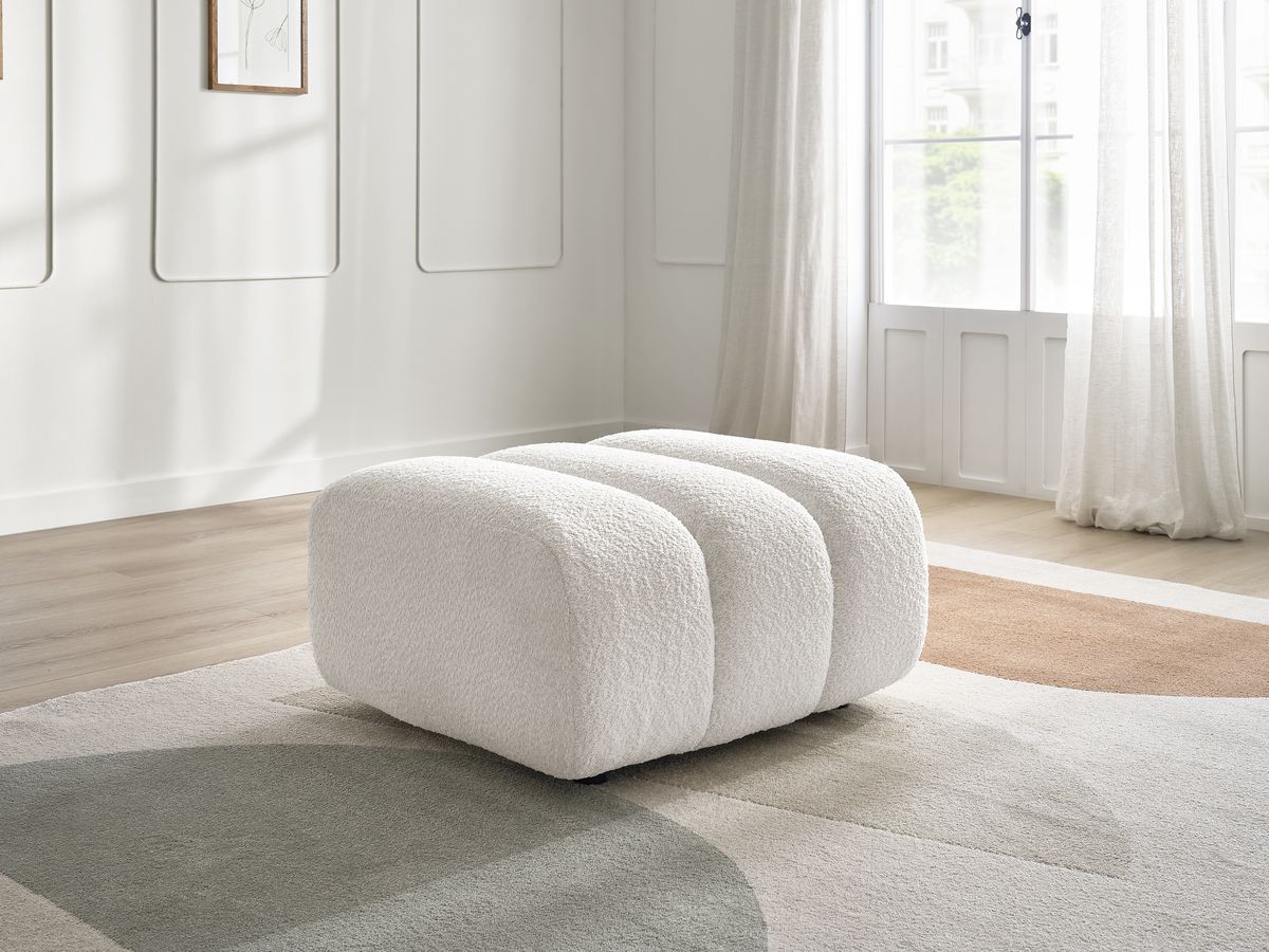 Pouf TALIA tissu bouclette